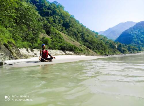 ADM 1 Beach Camp with Waterfall, Ganga Bank Camp
